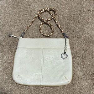 Brighton Elegant Cream Leather Shoulder Bag